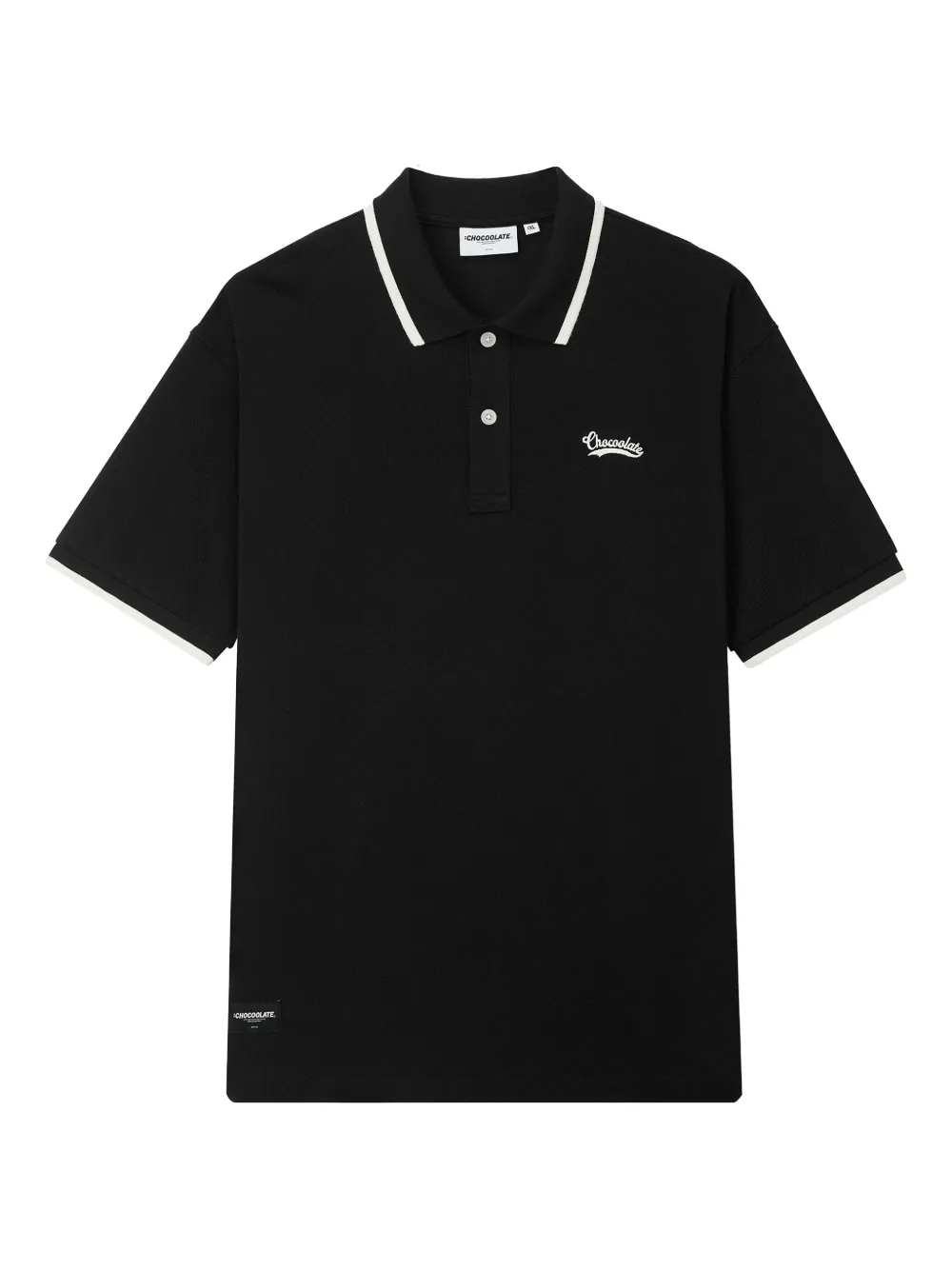 CHOCOOLATE playera tipo polo con logo bordado | negro | Image 1
