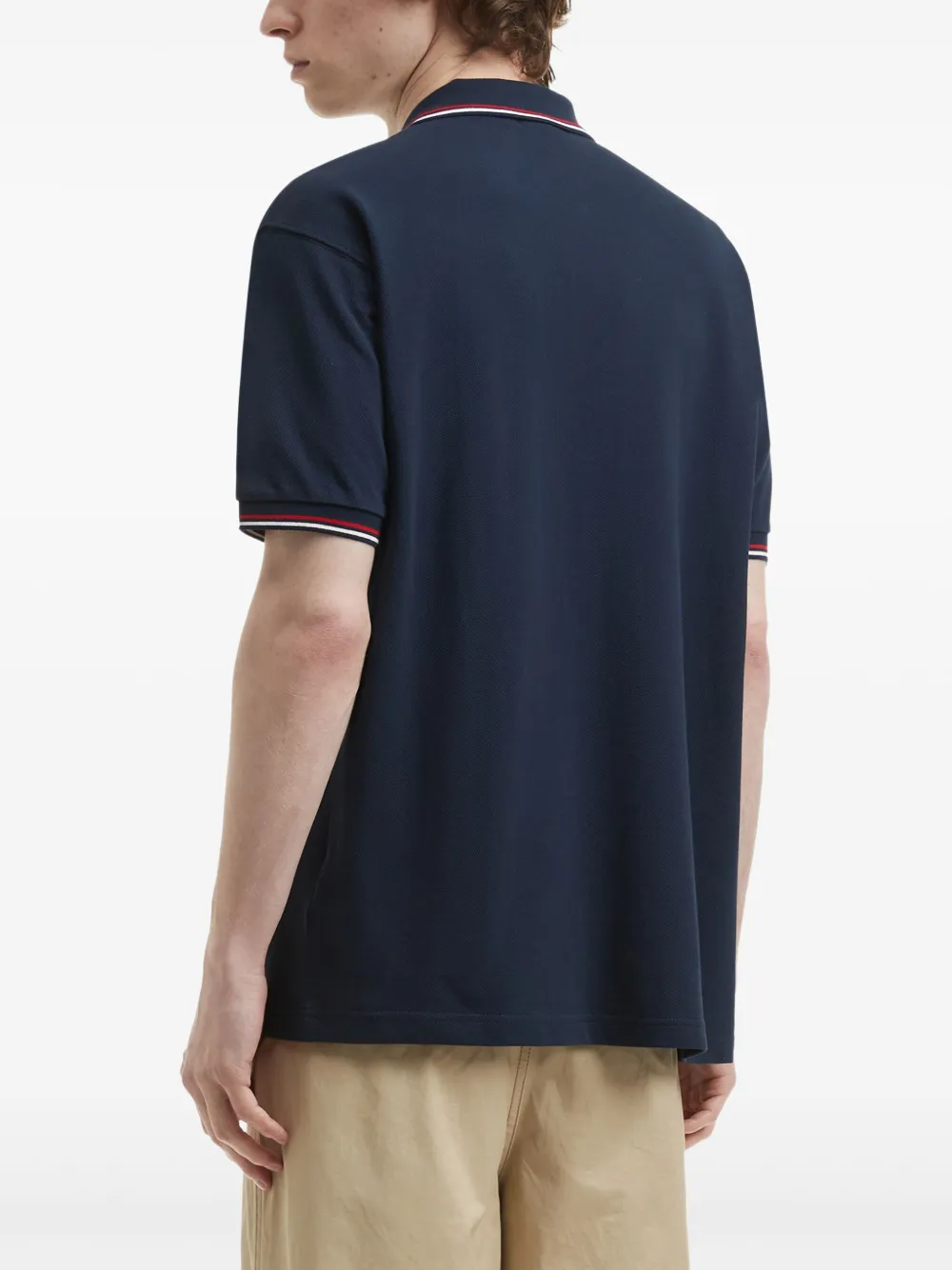 CHOCOOLATE Poloshirt met logopatch Blauw