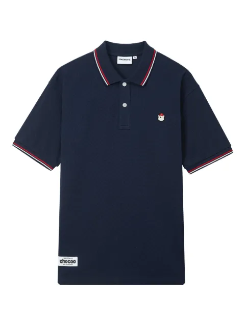 CHOCOOLATE logo-patch polo shirt