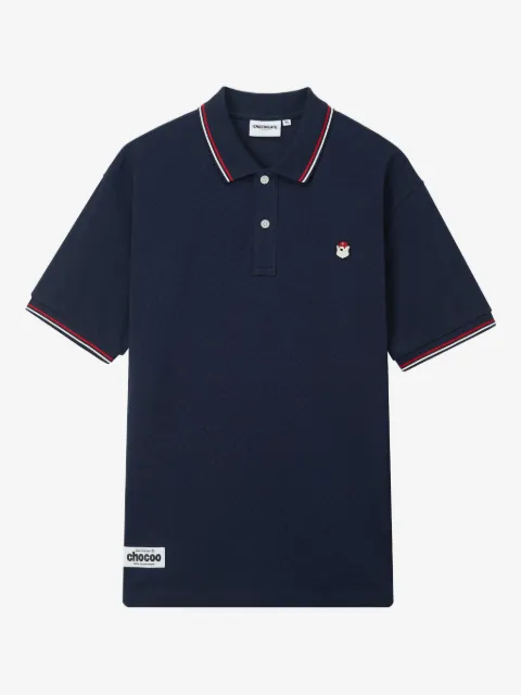 CHOCOOLATE logo-patch polo shirt