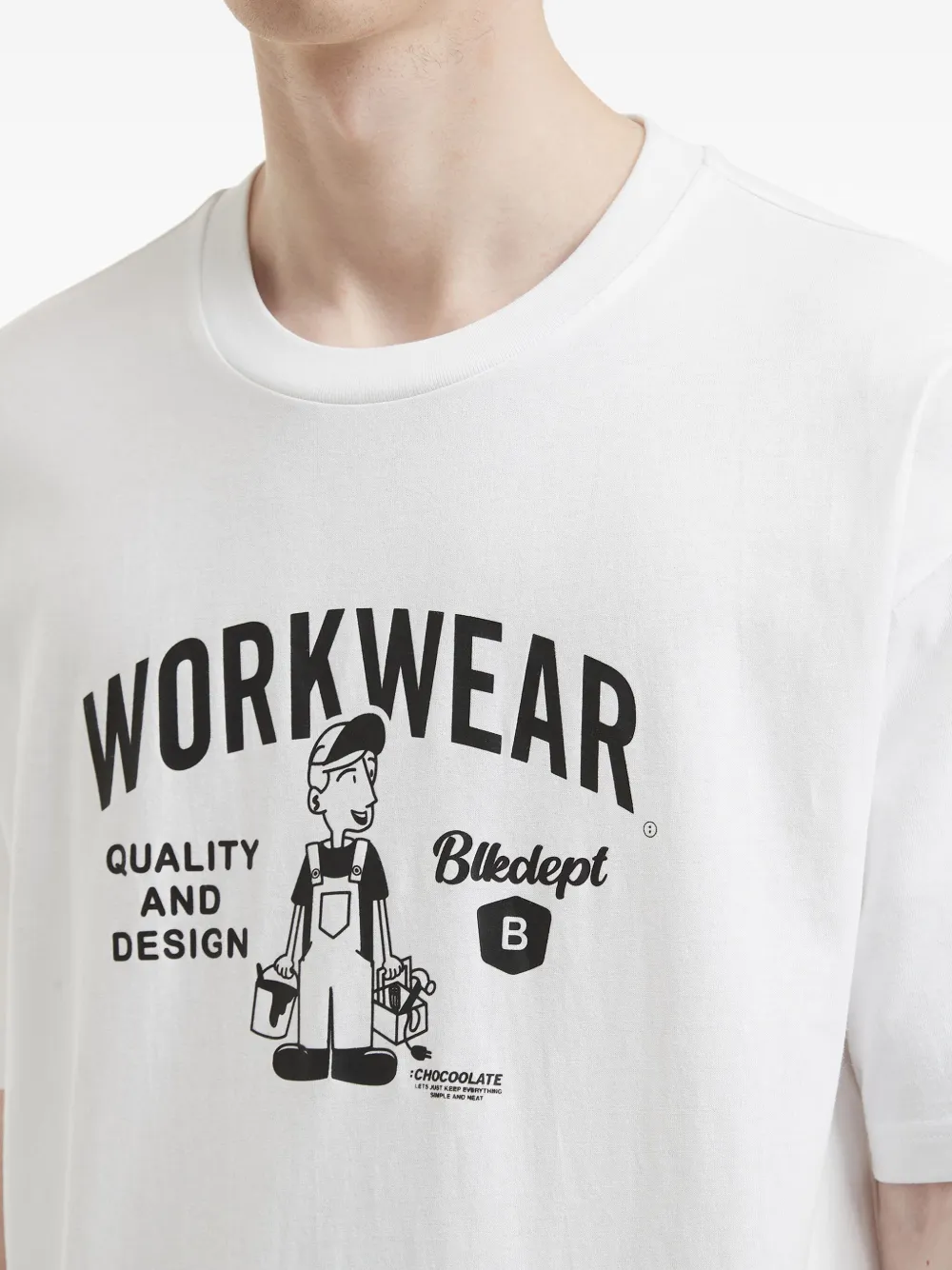CHOCOOLATE T-shirt met print Wit
