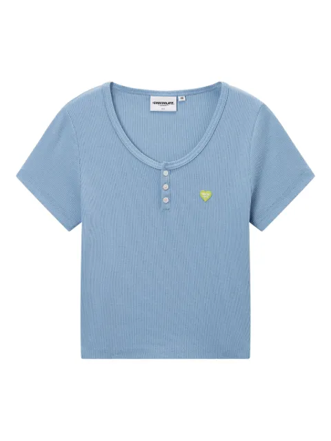 CHOCOOLATE playera de canalé fino