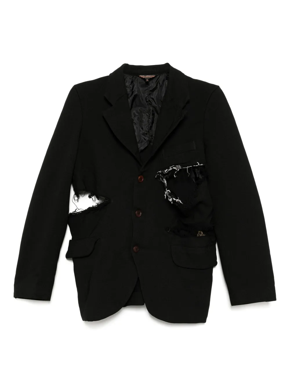 Black Comme Des Garçons Gabardine Treated Jacket
