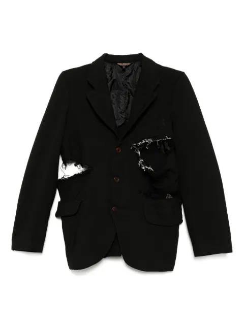 Black Comme Des Garçons Gabardine treated jacket