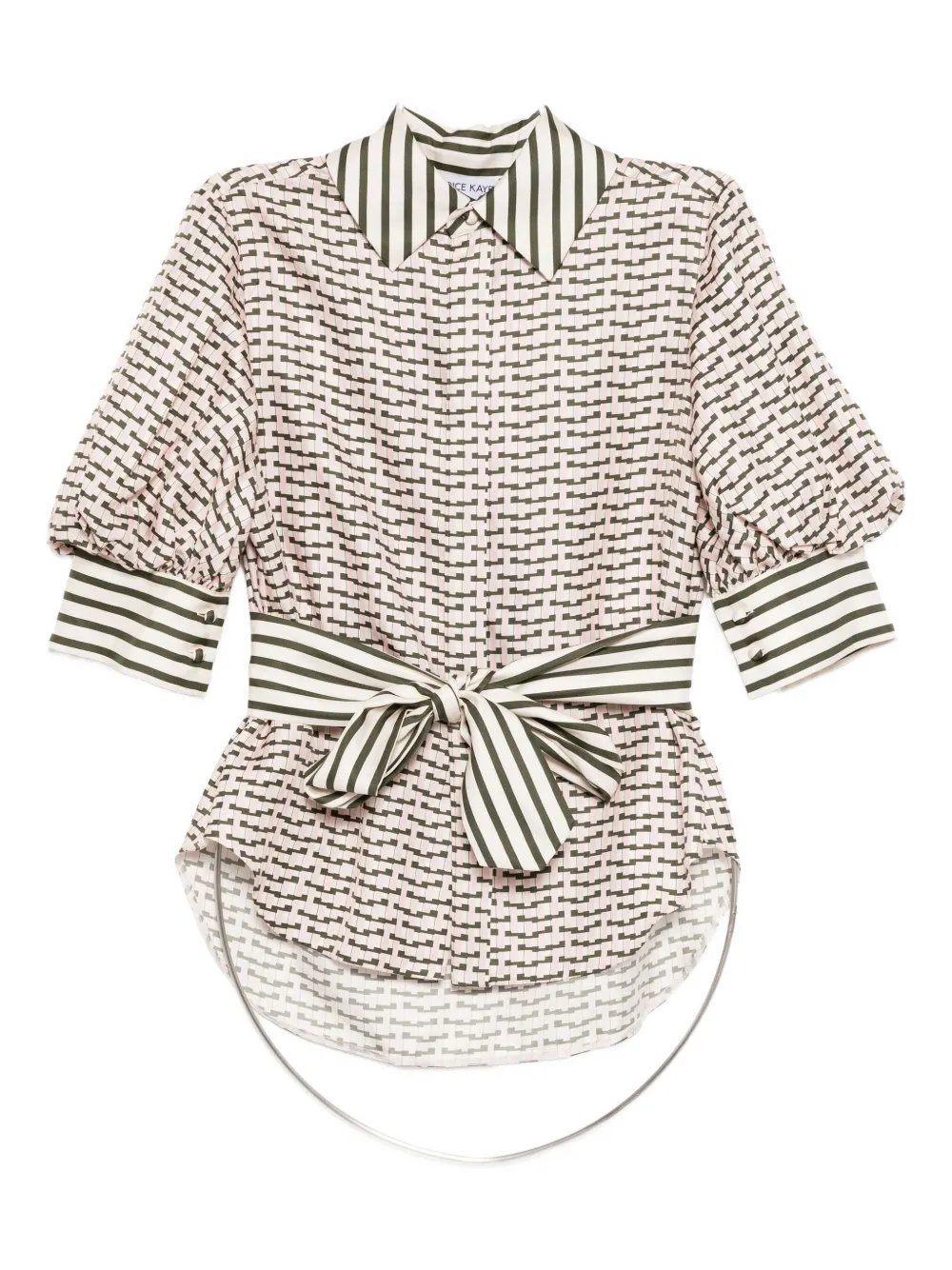Dice Kayek geometric shirt | Pink | Image 1