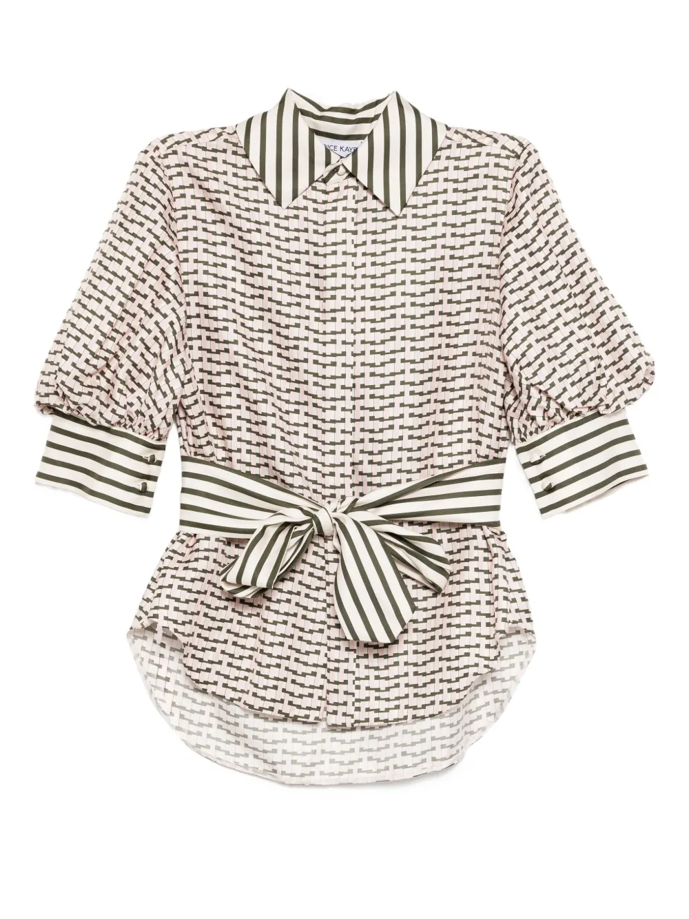 Dice Kayek Geometrische blouse Roze