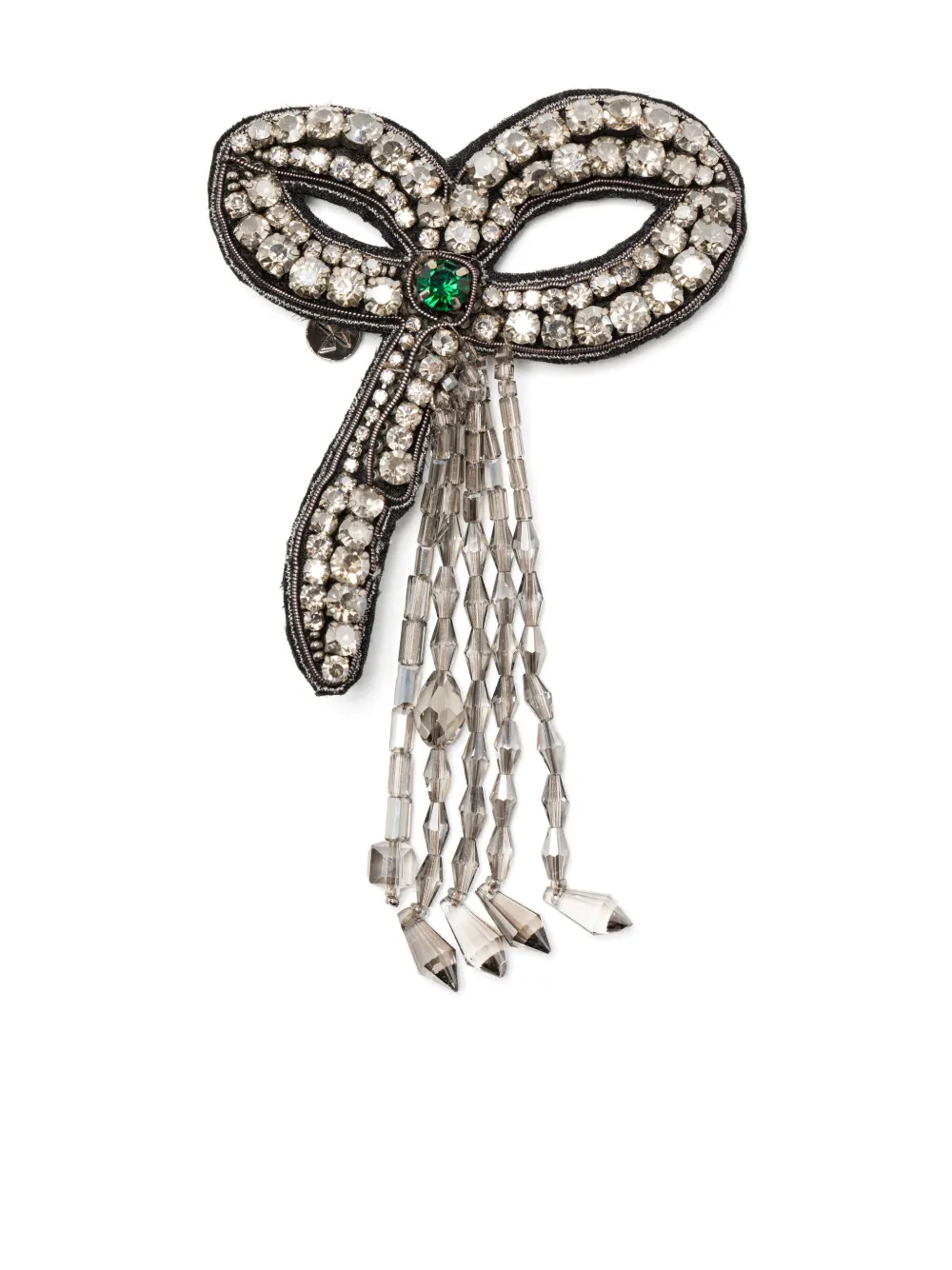 Dice Kayek crystal-embellished pin | Black | Image 1