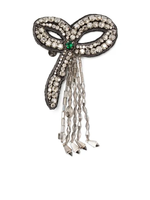 Dice Kayek crystal-embellished pin