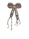 Dice Kayek crystal-embellished brooche - Red