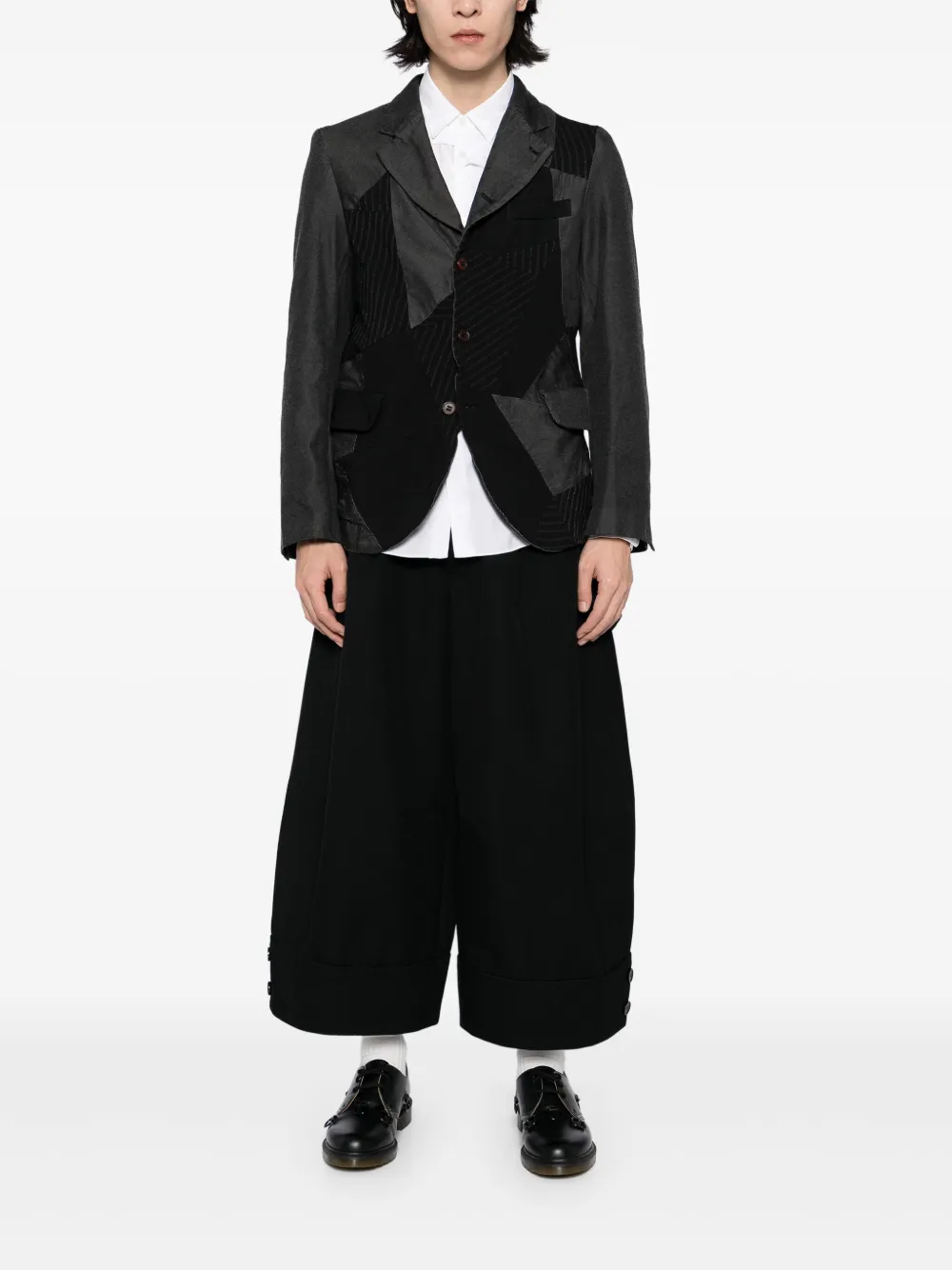 Black Comme Des Garçons blazer con diseño patchwork | Blazers | Image 2