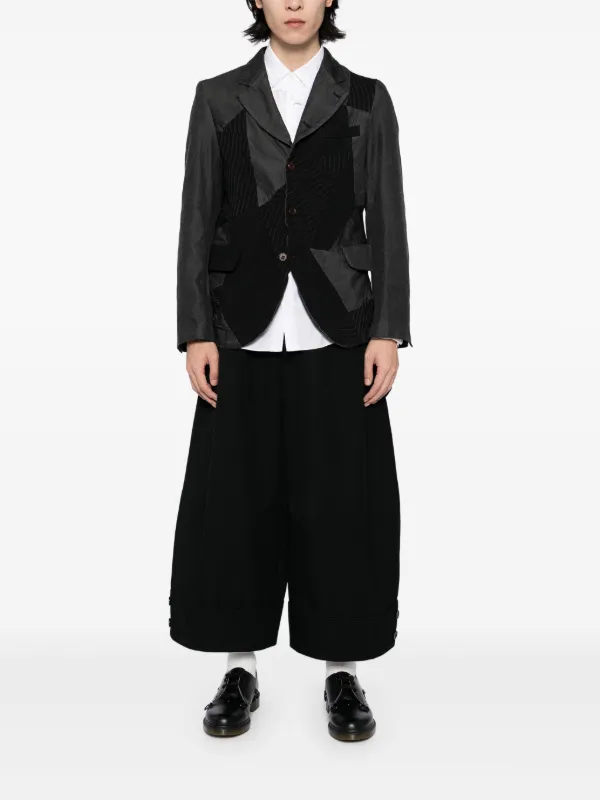 BLACK COMME des GARÇONS パッチワークブレザー サイズM Black Comme Des Garçons パッチワーク ジャケット | ブラック