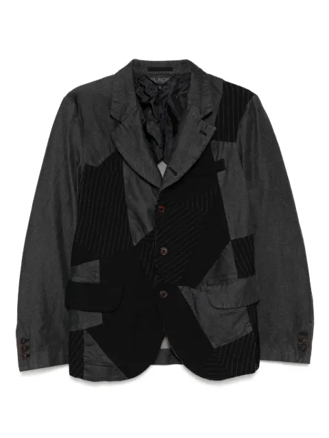 Black Comme Des Garçons blazer con diseño patchwork
