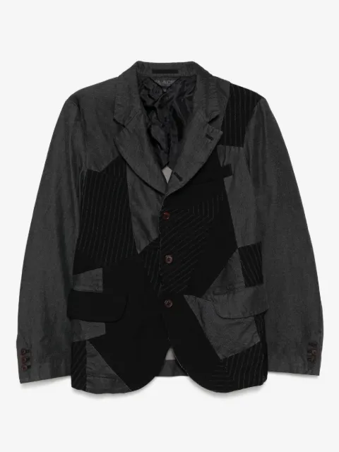 Black Comme Des Garçons patchwork blazer