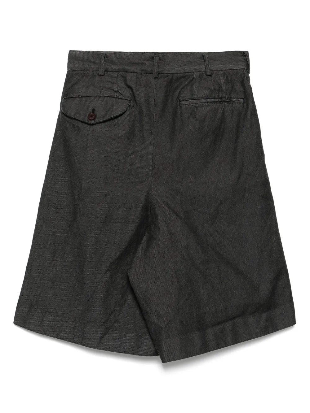 Black Comme Des Garçons Gabaradine shorts met patchwork - Zwart