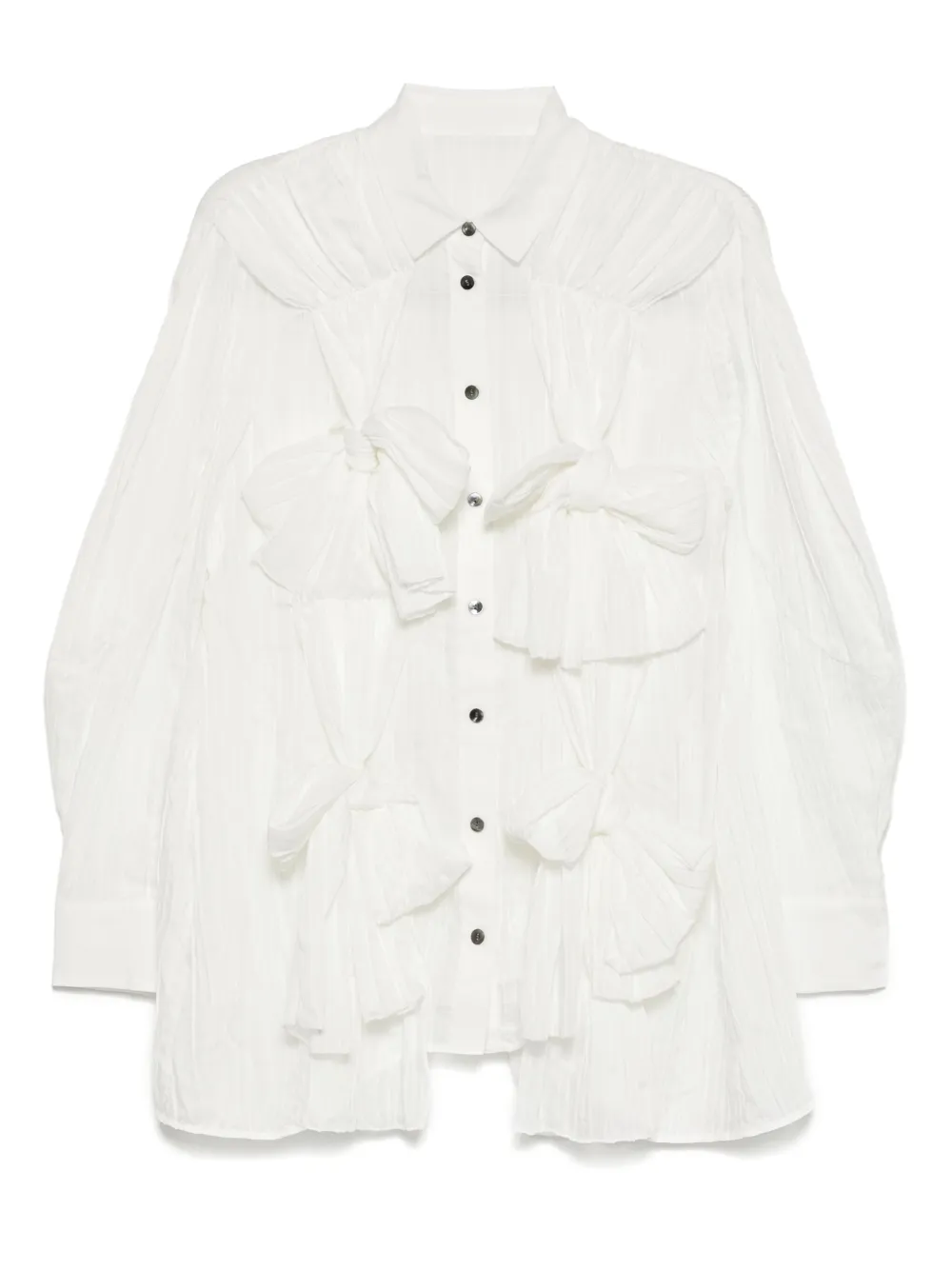 Enföld bow-details Shirt | White | FARFETCH