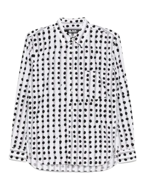 Black Comme Des Garçons x Filip Pagowski striped shirt