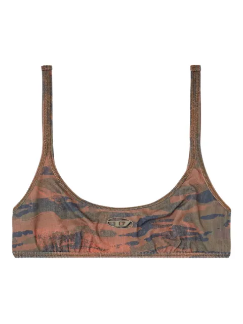 Diesel Ut-Bra-Top-Utlt camo-print bikini top