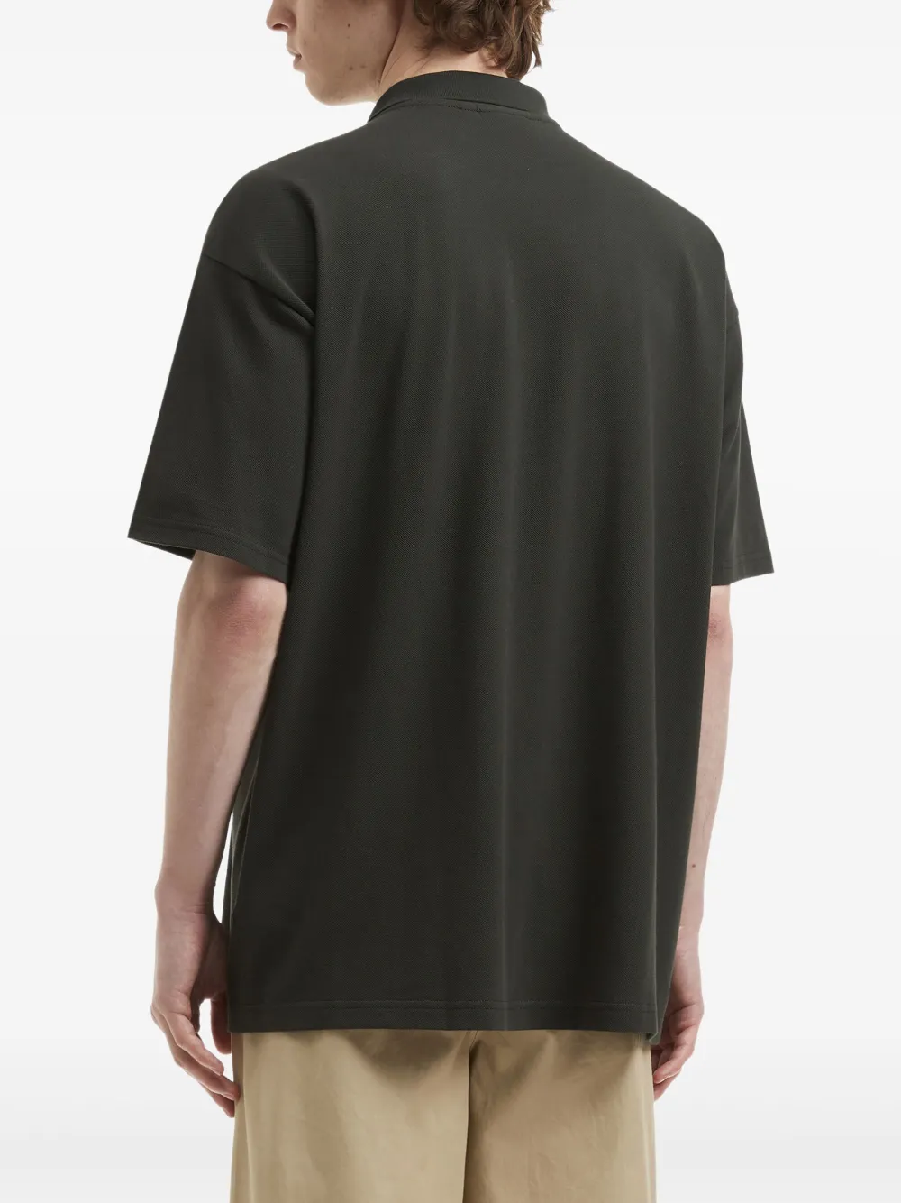 CHOCOOLATE x Russell Athletic poloshirt met logopatch Grijs