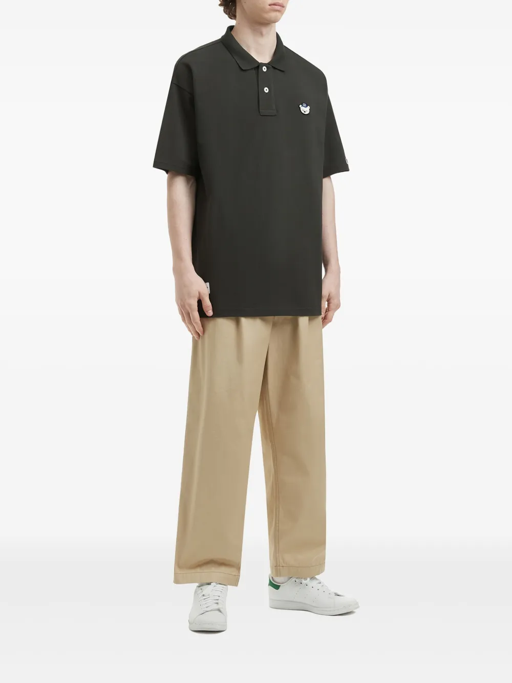 CHOCOOLATE X 러셀 애슬레틱 로고 패치 폴로 셔츠 | Image 2