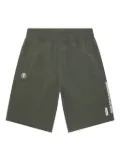 AAPE BY *A BATHING APE® logo-patch bermuda shorts - Green