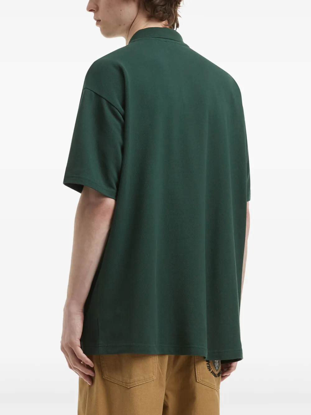 CHOCOOLATE x Russell Athletic poloshirt met logopatch Groen