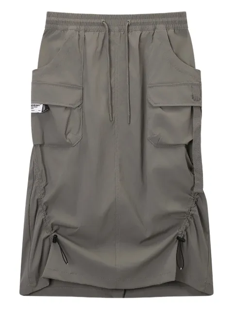 Musium Div. utility-pocket midi skirt