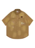 AAPE BY *A BATHING APE® embroidered-logo shirt - Neutrals