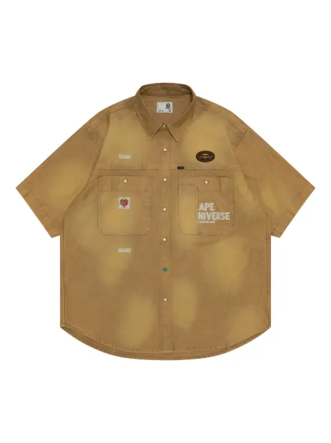 AAPE BY *A BATHING APE® chemise à logo brodé