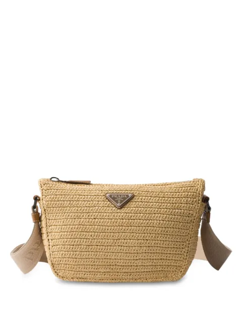 Prada woven crossbody bag