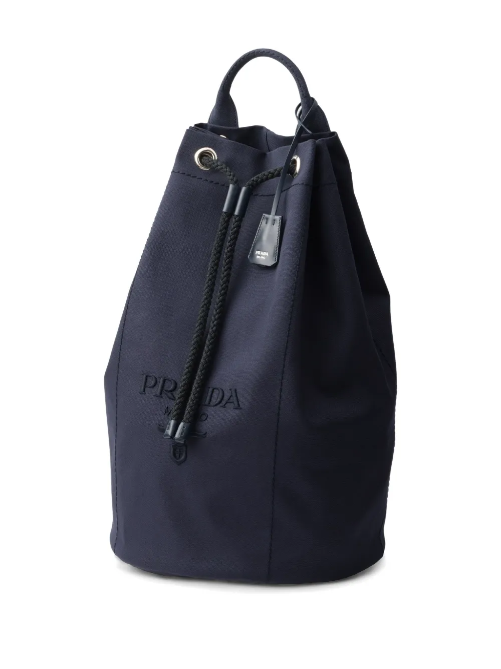 Prada Rugzak met trekkoord Blauw