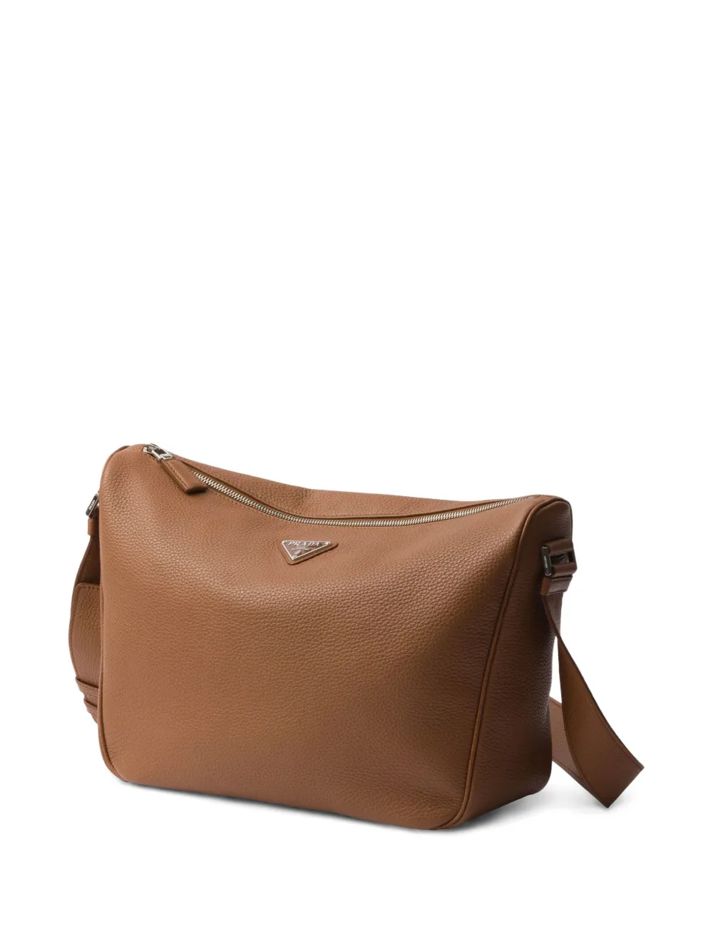 Prada Leren schoudertas Bruin