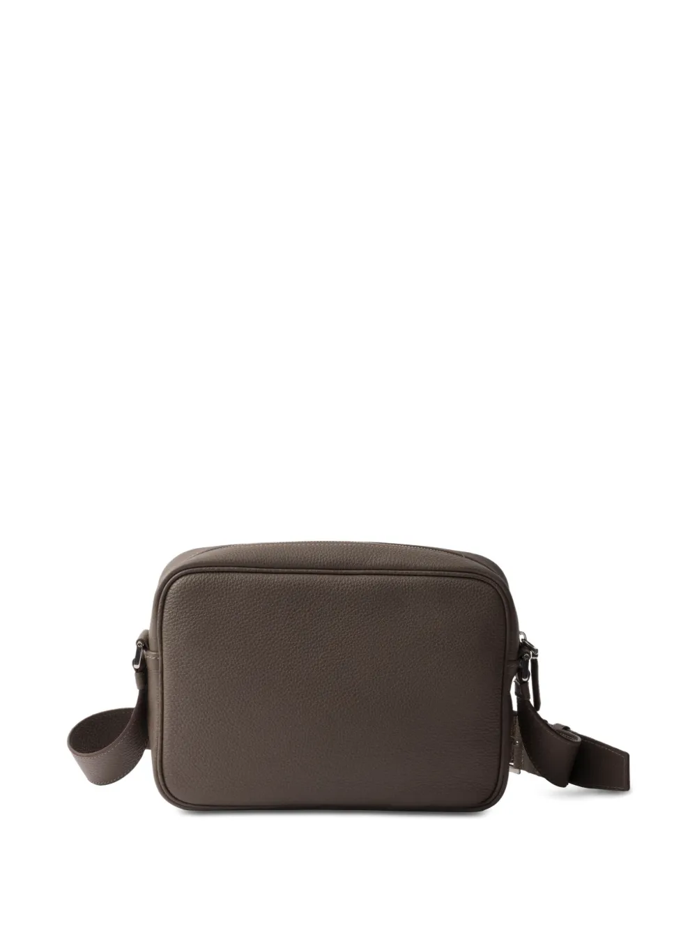 Prada Leren crossbodytas met textuur - Grijs