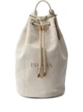Prada logo-print backpack - Neutrals