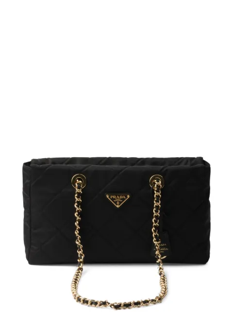 Prada bolsa de hombro capitonada