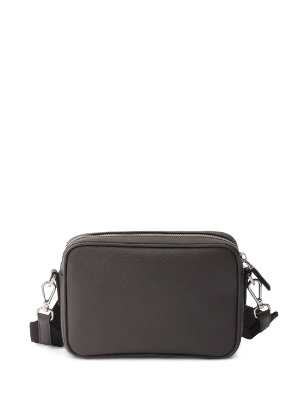 Prada テクスチャード ショルダーバッグ | グレー | FARFETCH JP