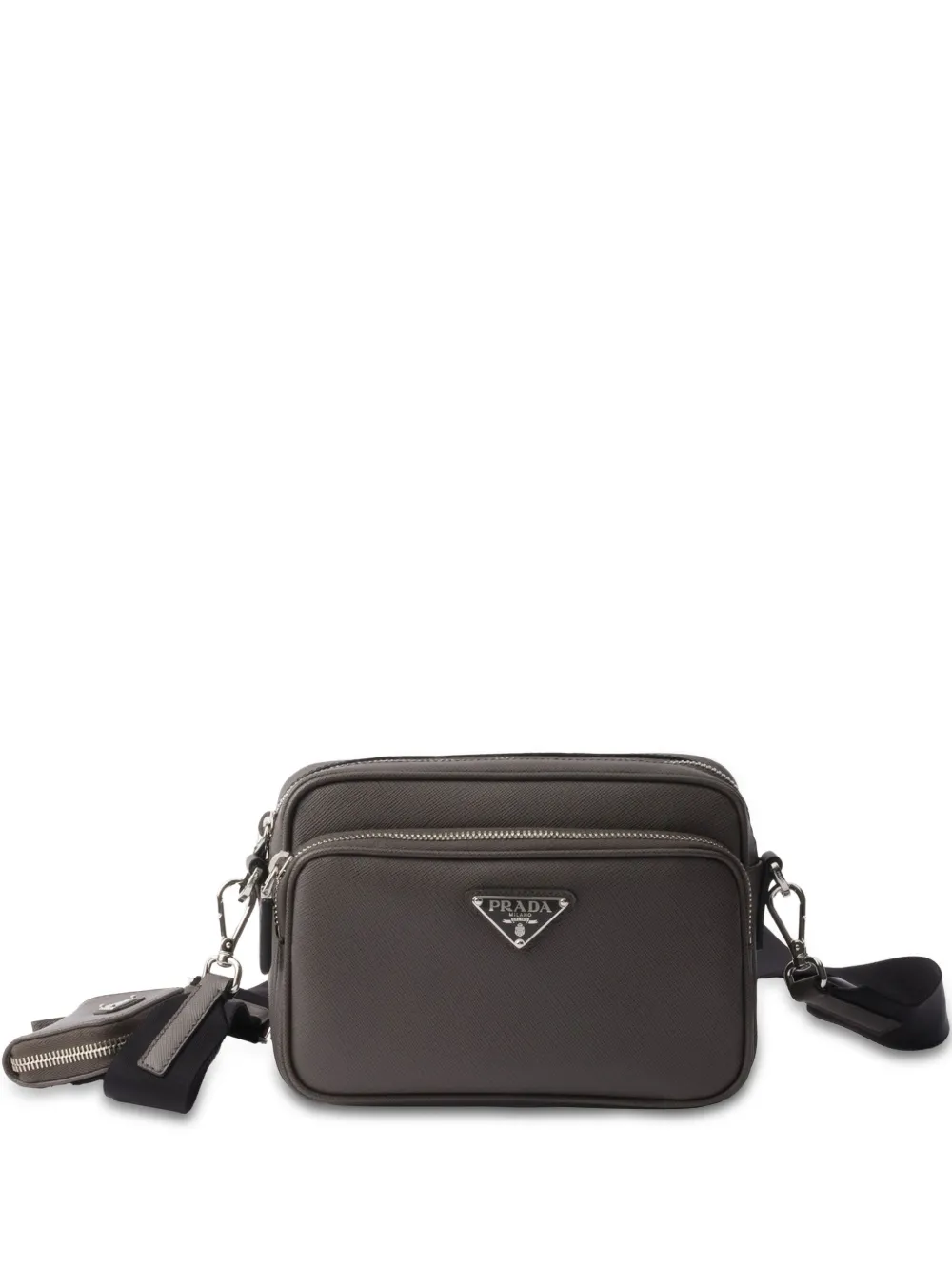 Prada Crossbodytas met textuur Grijs