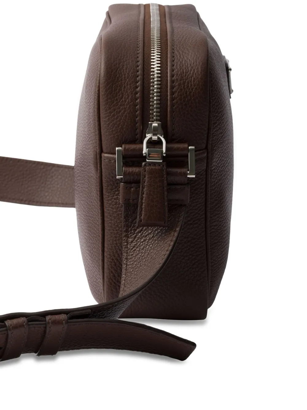 textured leather crossbody bag