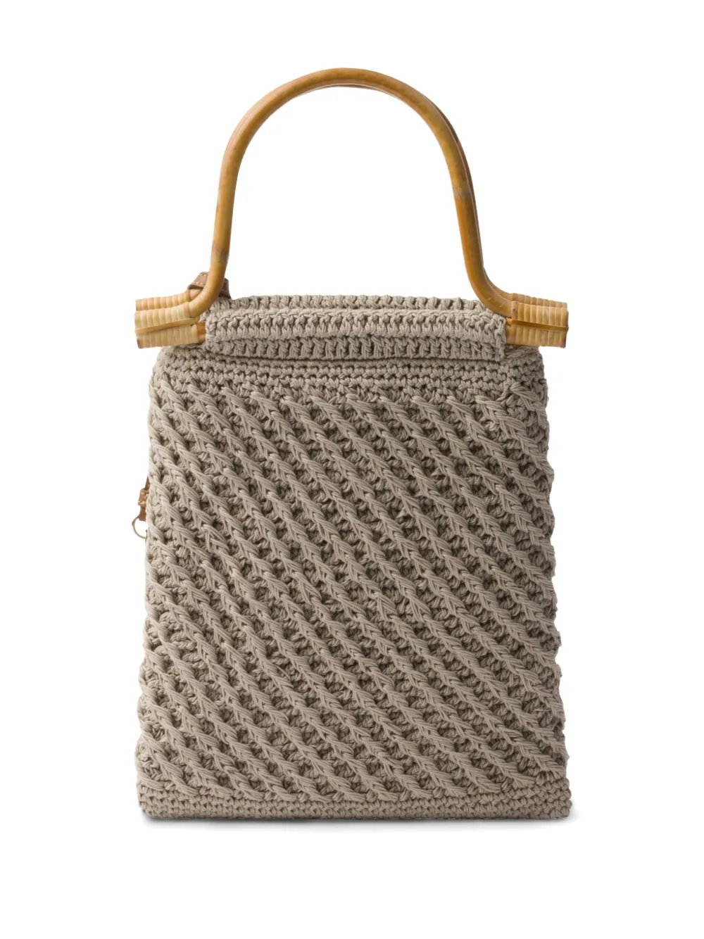 Prada Geweven shopper Beige
