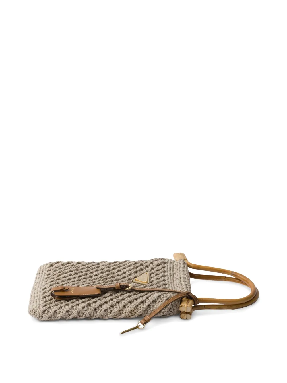 Prada Geweven shopper Beige