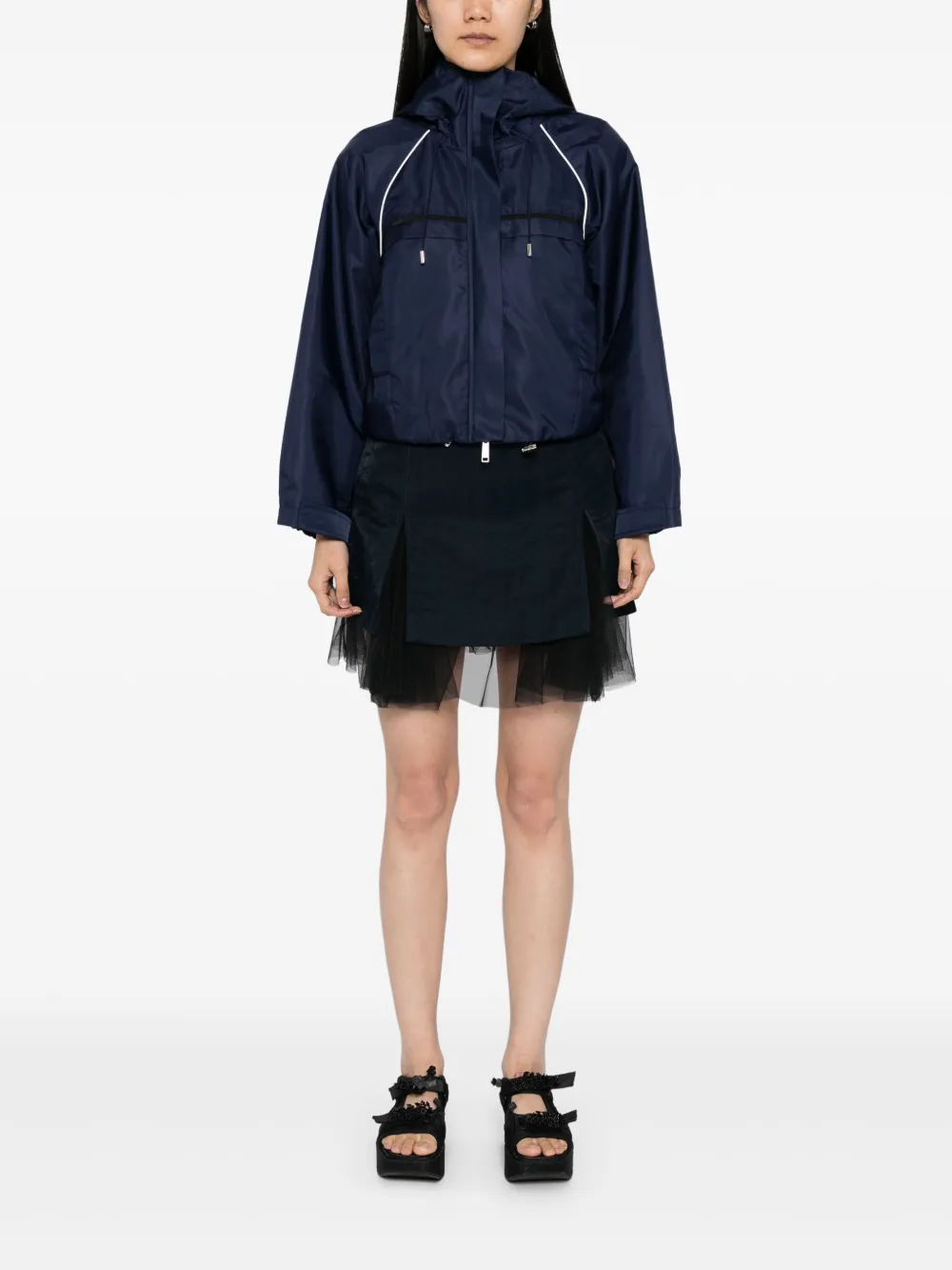 Self-Portrait piped-trim jacket | Fitted Jackets | Image 2
