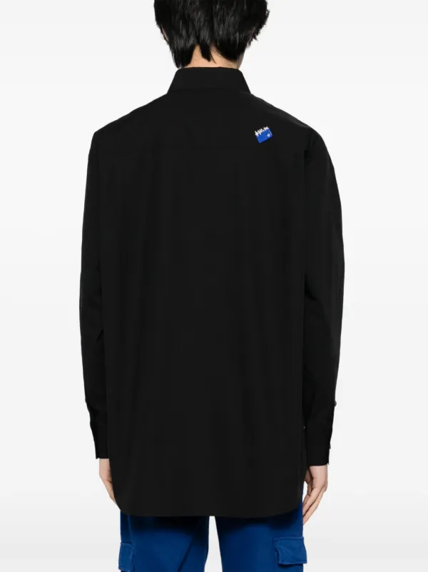 Ader Error Trs Tag Shirt | Black | FARFETCH