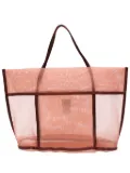 Alysi tulle tote bag - Brown