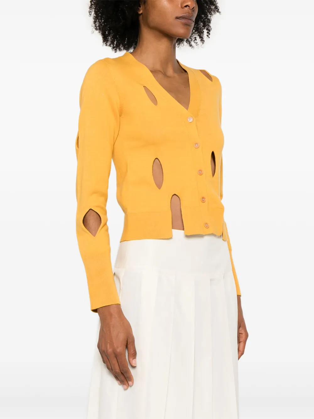JW Anderson slit cardigan Oranje