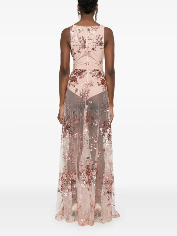 【ELISABETTA FRANCHI】ドレス シルク ラインストーン ピンク 29614246_58693949_600.jpg