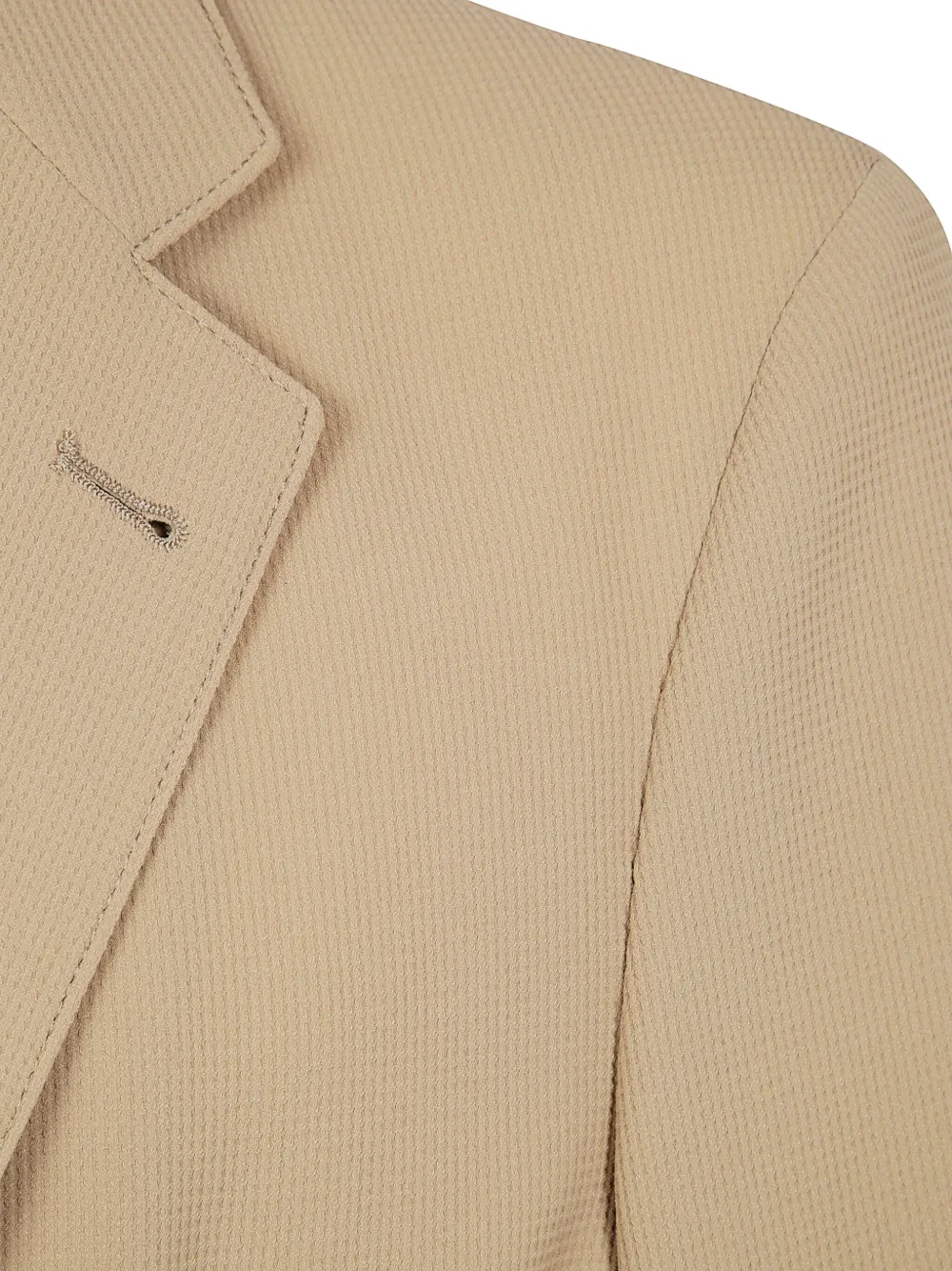 Emporio Armani Blazer met enkele rij knopen Beige