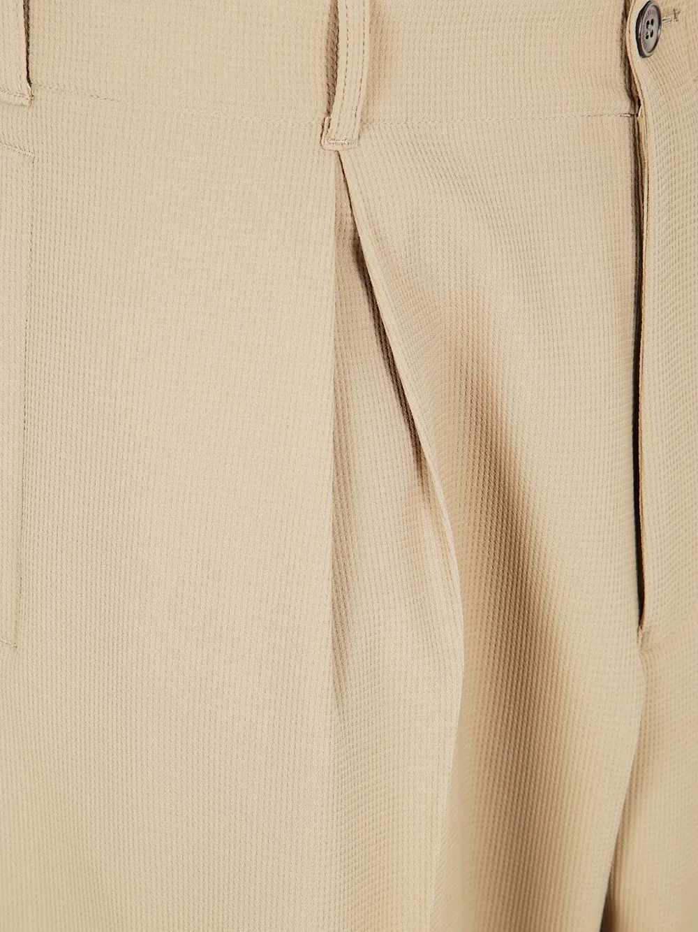 Emporio Armani Broek met geplooid detail Beige