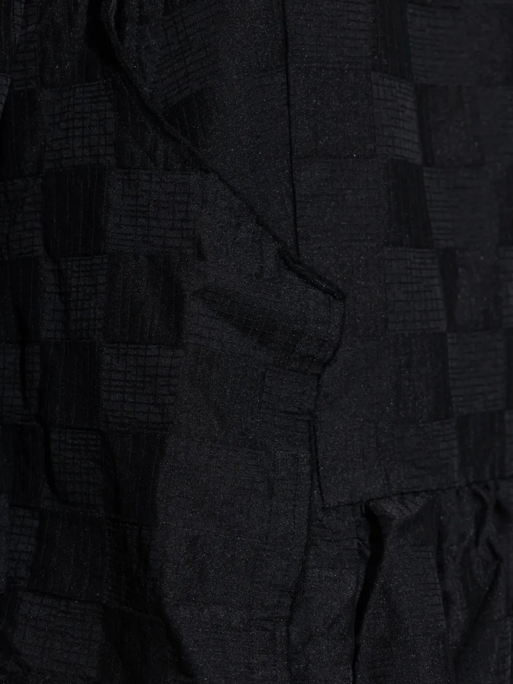 Shop Comme Des Garçons Check Pattern Dress In Black