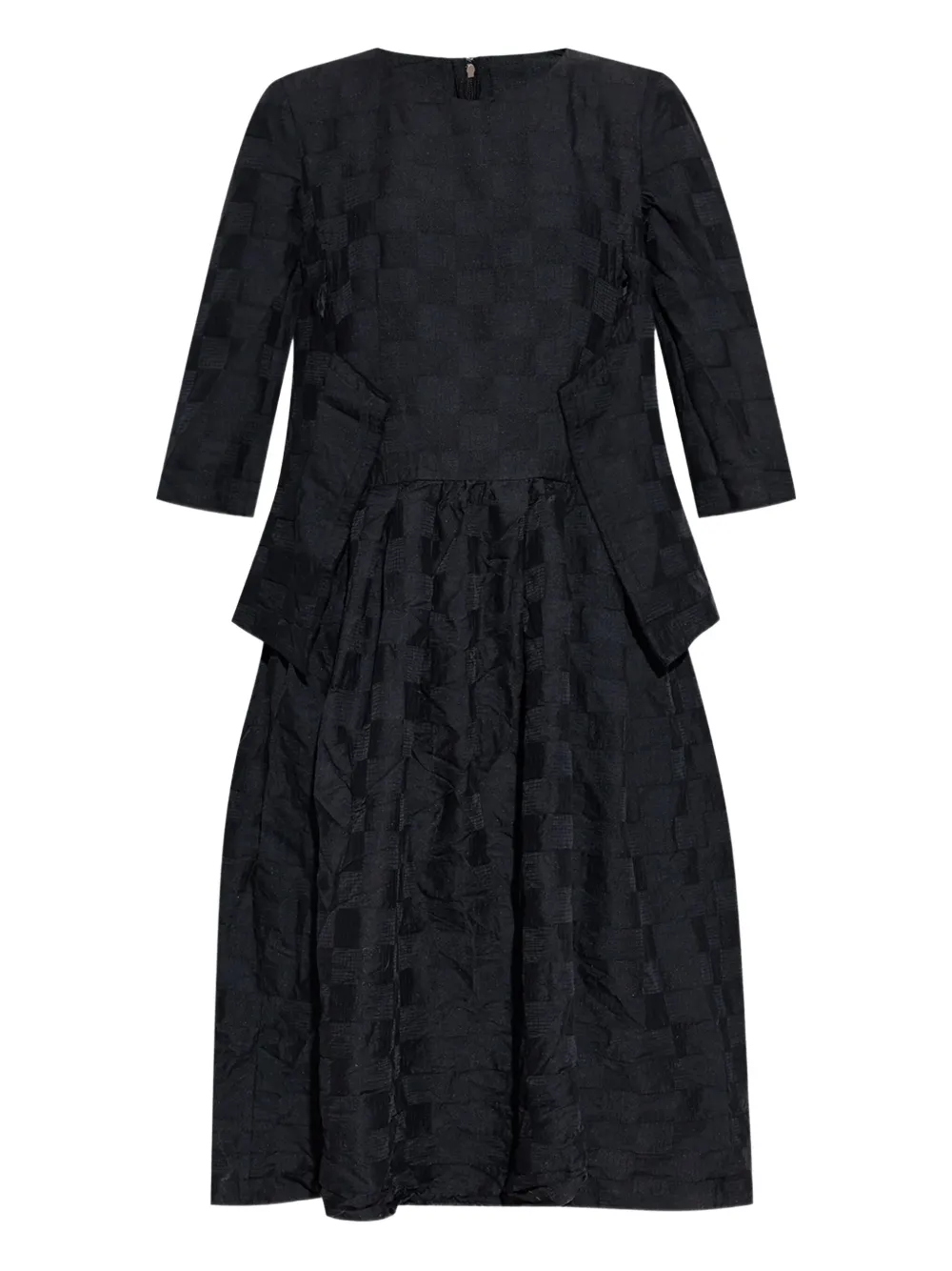 Comme Des Garçons Comme Des Garçons Geruite jurk Zwart