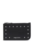 Alexander McQueen stud-detail coin purse - Black