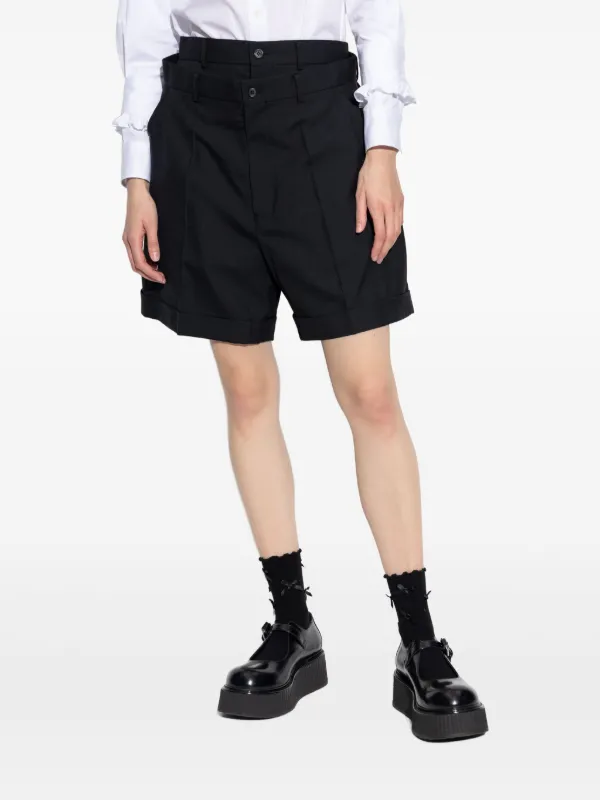 Noir Kei Ninomiya レイヤード ショートパンツ | ブラック | FARFETCH JP